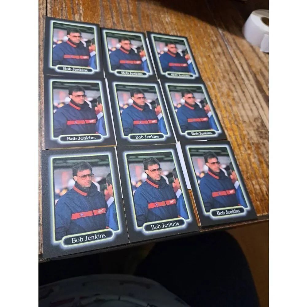 Vintage Lot 9 1990 JR Maxx Inc Bob Jenkins Trading Card 154 Indy Car Nascar Lot2